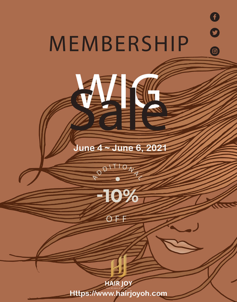 Hair Joy Membership Wig Sale - June 2021