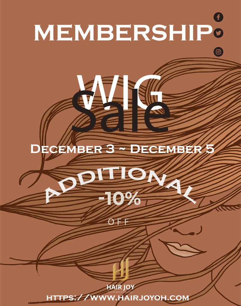 Hair Joy Membership Wig Sale - December 2021