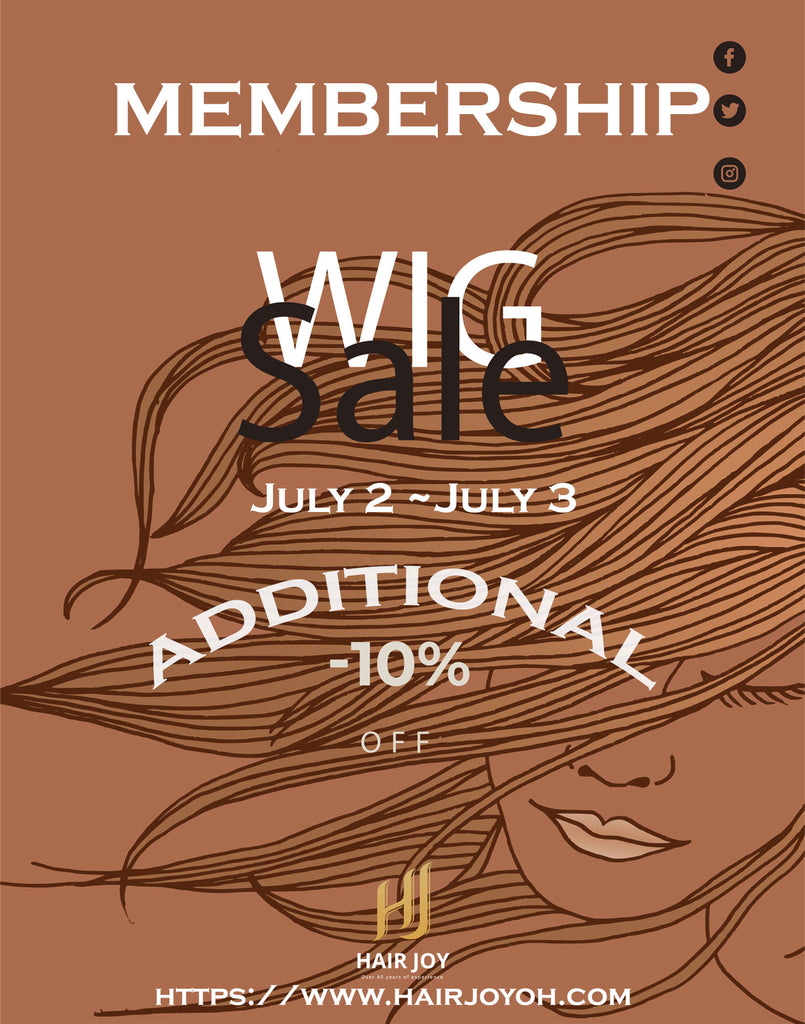 Hair Joy Monthly Membership Wig Sale - July 2021
