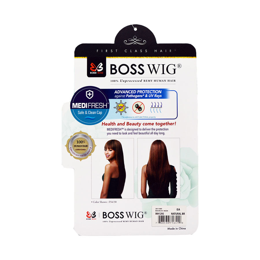 Bobbi Boss - Boss Wig, 100% Human Hair - MH1295 MACON