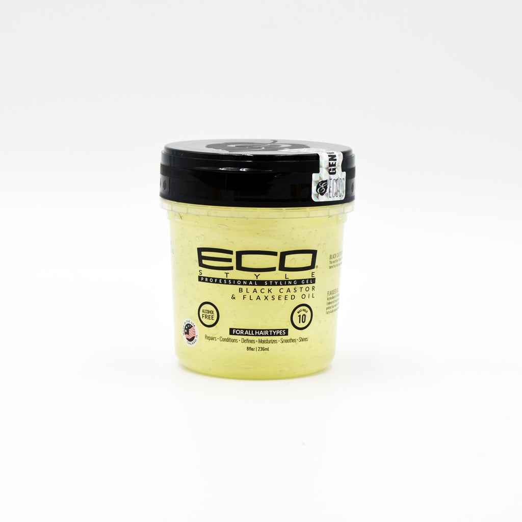 Eco Style - Professional Styling Gel - Black Castor & Flaxseed Oil (8 oz)