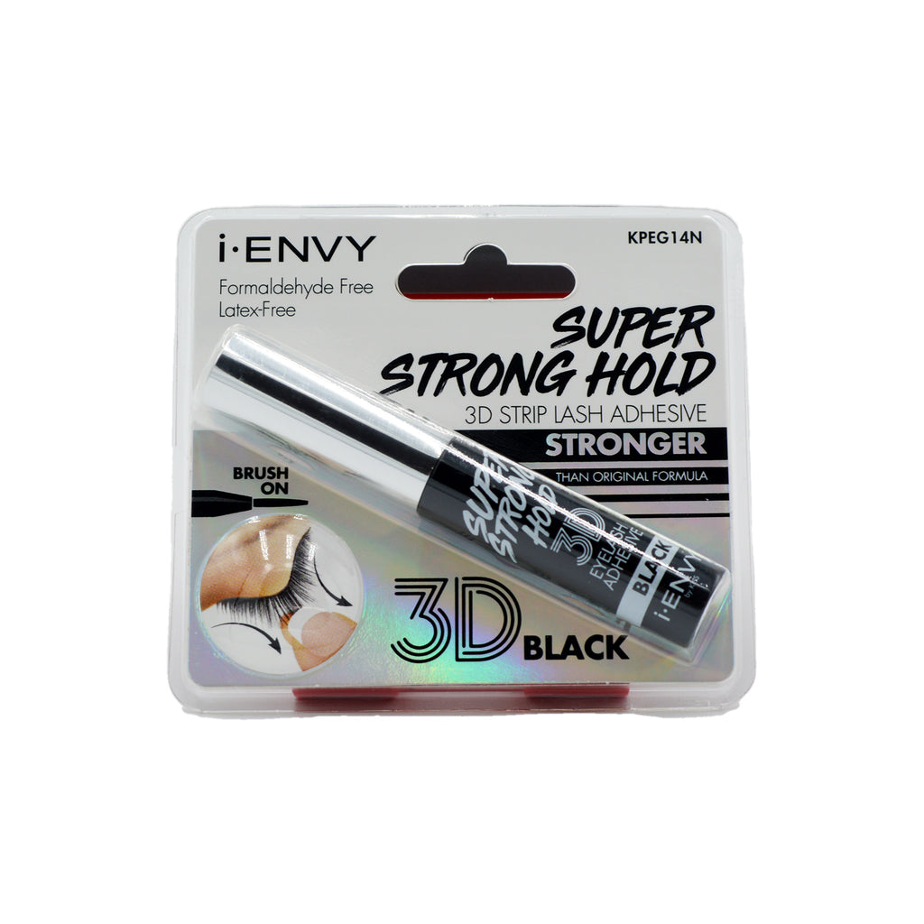 KISS I-Envy Super Strong Hold - 3D Strip Lash Adhesive Black (0.176 oz)