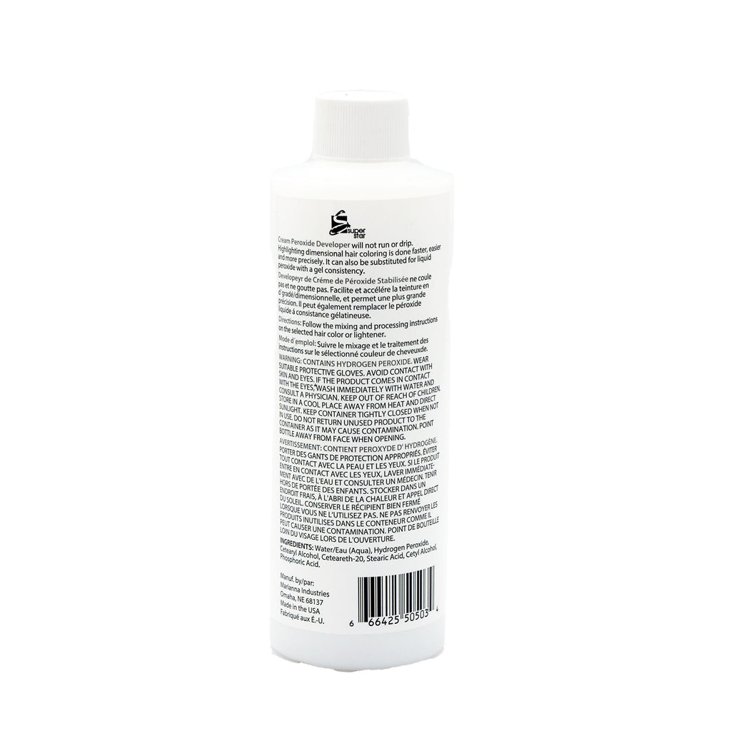 Peroxide Developer Super Star - Cream Peroxide Developer - 40 Volume (8 oz) | Hair Joy ...