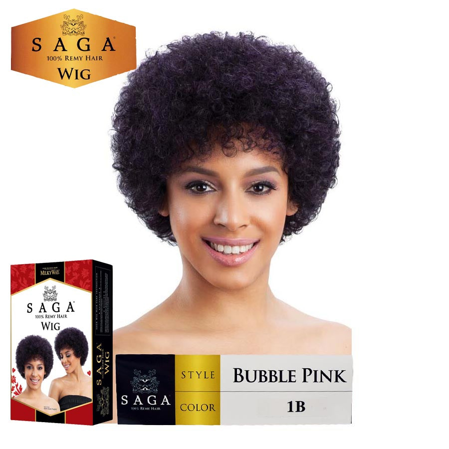 Shake-N-Go, SAGA - 100% Remy Hair - BUBBLE PINK